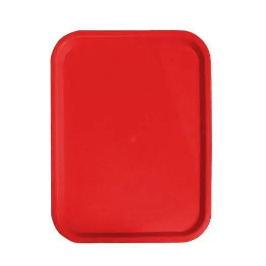 14″ x 18″ Red Fast Food Tray - 12 pack