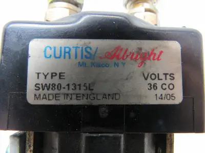 SW80-1315L Curtis Albright 36VDC Coil Contactor