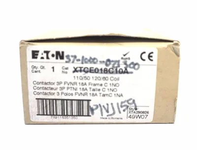 NEW EATON XTCE018C10A CONTACTOR