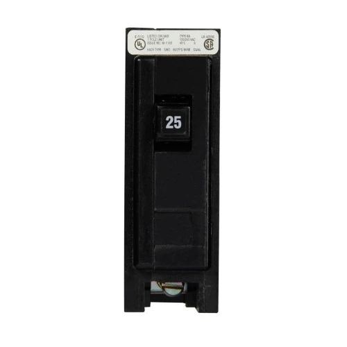 Eaton BAB1025 Thermal Magnetic Circuit Breaker 25A,10 kAIC, 1-Pole, 120/240 [New]