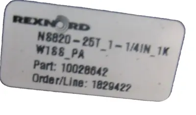 NEW REXNORD 10028642 MOLDED SPLIT SPROCKET NS620-25T_1-1/4IN_1KW1SS_PA