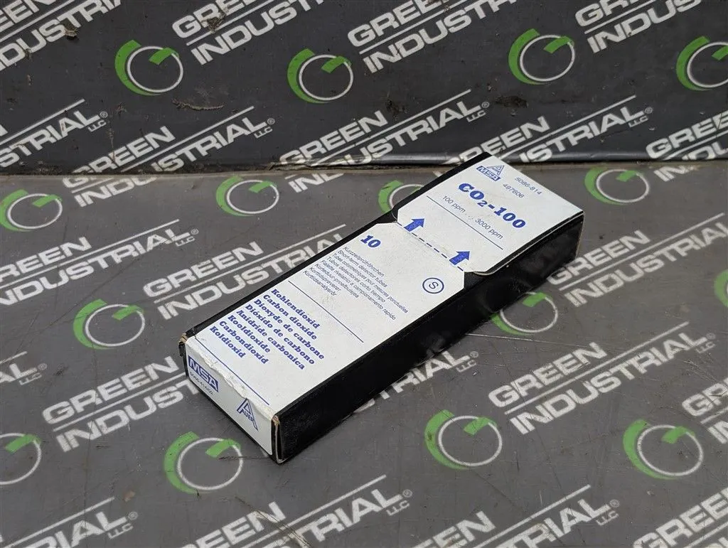 Auer / MSA 497606 100-3000 PPM CO₂-100 Glass Detector Tube Set New NIB