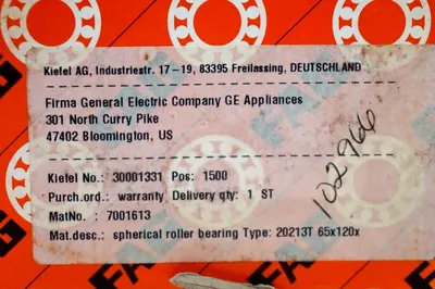 NEW FAG 20213T SPHERICAL ROLLER BEARING 7001613