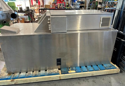 Evodos type 25 spiral plate centrifuge, 316L SS.