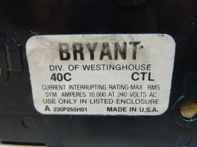 USED BRYANT BR315
