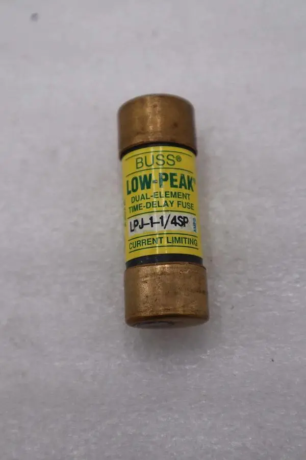 Cooper Bussmann LPJ-1-1/4SP, 1-1/4A 600V Cartridge Fuse (LOT OF 16 UNITS)