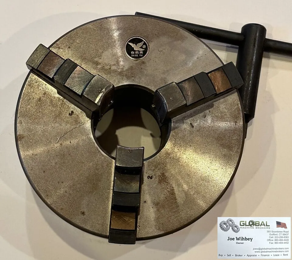 Baige Pai 8" Diameter 3 Jaw Lathe Chuck w/ Key