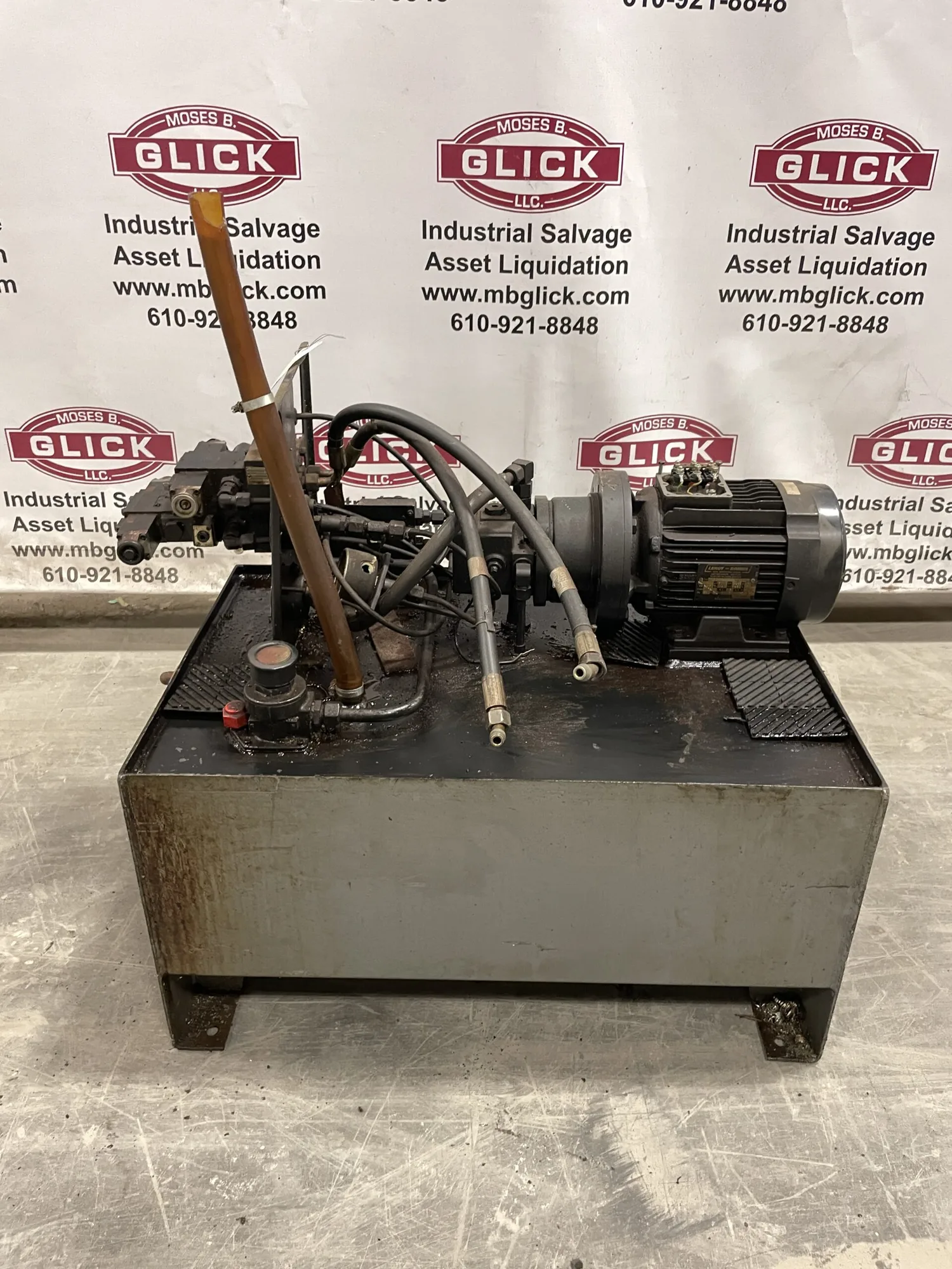 Rexroth 11707BW Hydraulic Power Unit 1.5kW 1420RPM 3PH with 75L Tank