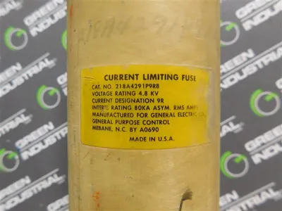 General Electric Co. 218A4291P9RB Current Limiting Fuse 4.8kV 9R 80kA Asym Used