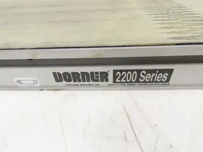 Dorner 2200 Series Flat Belt Conveyor 24"W x 36"L 24V End Drive