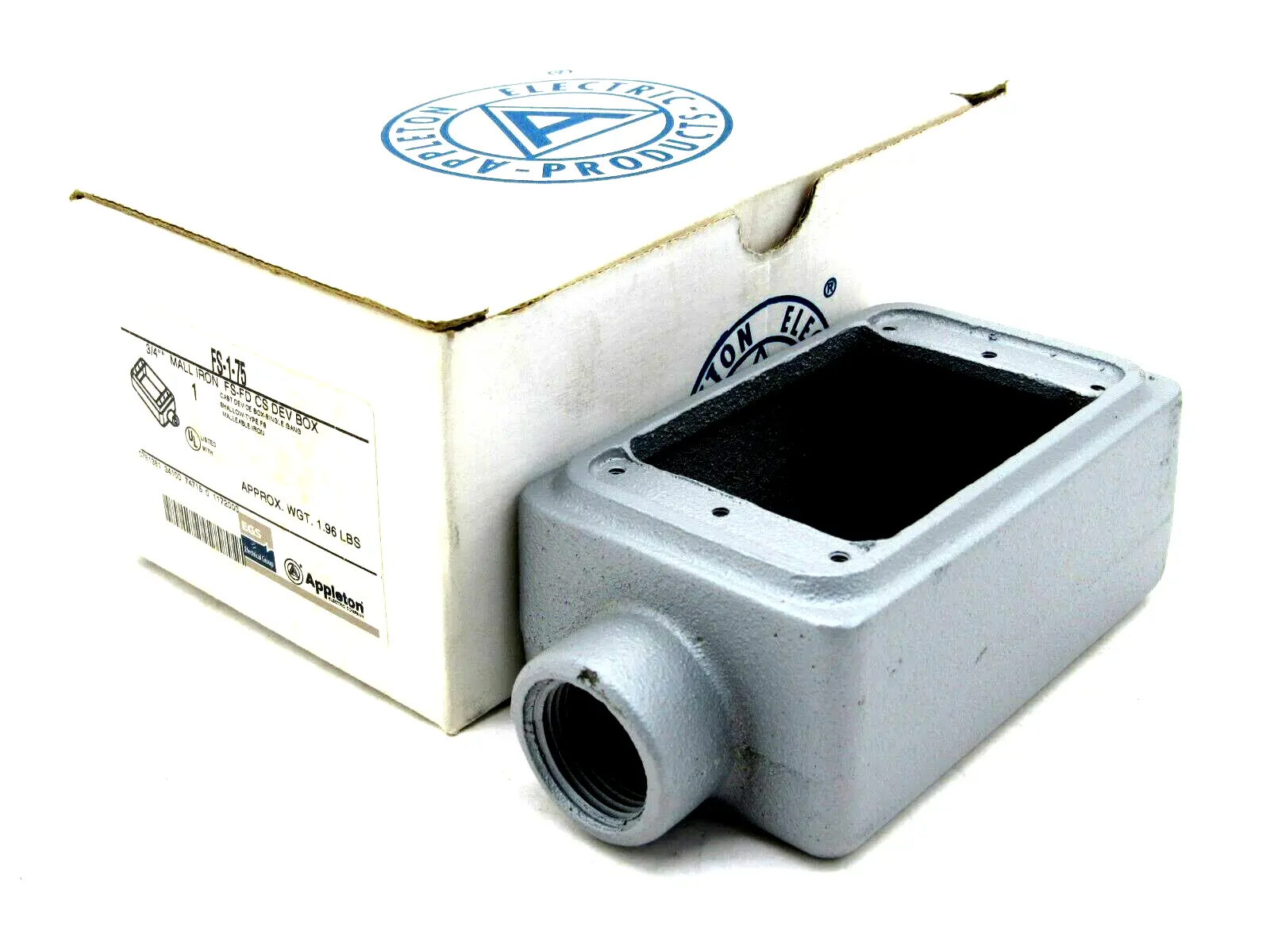NEW APPLETON FS-1-75 DEVICE BOX FS175