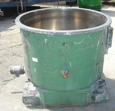 SPC6802  Mixer and Blender 100 gallon Ross change can Stainless Steel 39.25" inside diameter 27.5" inside height