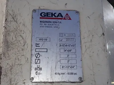 USED 2005 GEKA HYDRACROP 110/SD