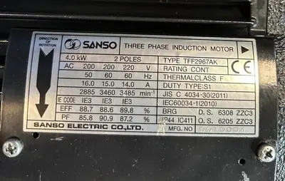 Used SANSO ELECTRIC TFF2967AK Centrifugal Pumps Ohio US | Surplus Asset Holdings #1508213