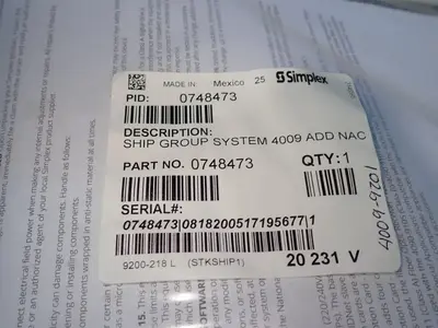 Used SIMPLEX 4009 Industrial Controls Ohio US | HGR 24 #1249392