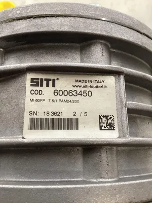 Siti Right Angle Gear Reducer P-MI Series; 60063450 -NOS