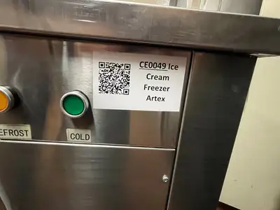 New | in-Stock Artex Used Artex Commercial Ice Cream Roll Machine Model CBJF-2D5C Dual Pans 120V Ice Cream Equipment Illinois US | Falcon Restaurant Supply #1375686