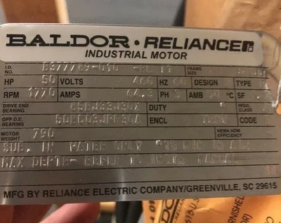 NEW Baldor B377689-010-HL T1