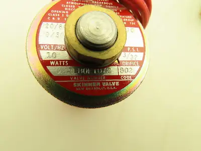 Honeywell Skinner X42LB0FT070 Solenoid Valve 2-Way NC 120V 70 PSI 1/4" NPT PTFE