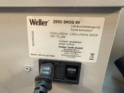 Weller WFE2S / Zero Smog 4V – 0058735936N 100/120V 50/60Hz 200W (1.5.2)