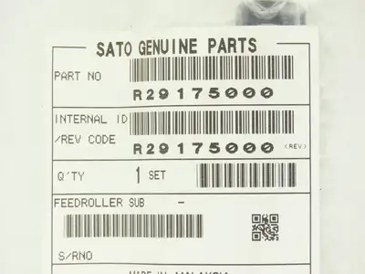 Sato R29175000 Platen Feed Roller S84NX & S84-EX Label Printer  Lot of 2