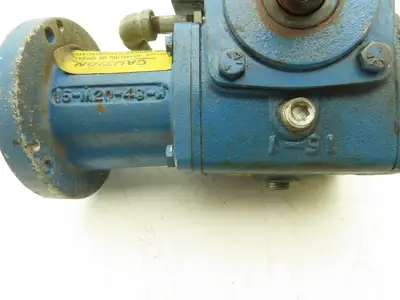 Cone Drive Textron MH015A054-X3 Gearbox 10:1 Reducer 175rpm Dual Shaft 48 Frame