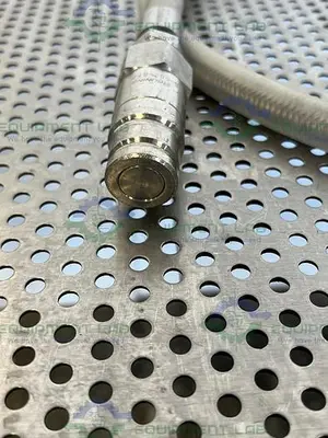 USED 96" STAINLESS STEEL BRAIDED HOSE W/ PARKER FS-502-8FP CONNECTOR TO THREADED