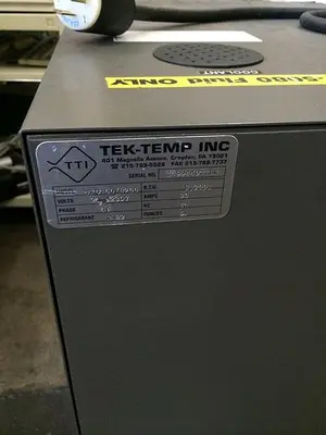 TEK-TEMP TTI   " TKD - 100 Chiller " - Model # TKD - 100 / 8200