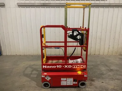 New | in-Stock 2026 MEC NANO10-XD ELECTRIC SCISSOR LIFT Scissor Lifters Alberta CA | Adcock Equipment #1417578
