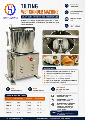 New | in-Stock Hub4 Machines Food Processing Food Processing Equipment (misc) IN | Hub4 Machines Pvt Ltd #1176221
