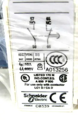 NEW SCHNEIDER ELECTRIC TELEMECANIQUE LADR0 CONTACTOR