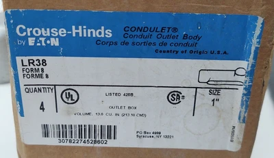 NEW Eaton Crouse-Hinds LR38