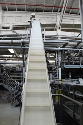 Incline Flighted Conveyor