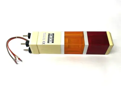 Used Shan Ho Multiple Indicator Stack Light, 24V, Red, Orange Industrial Controls Michigan US | Maverick Industrial Sales #1393155