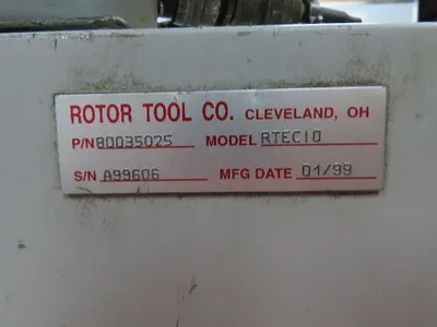 Rotor Tool RTEC10 Electronic Nutrunner System 3/8" Drive 32RPM 17N-M Mobile Cart