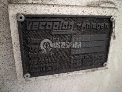 USED VECOPLAN RG 52/60 SINGLE SHAFT SHREDDER SYSTEM