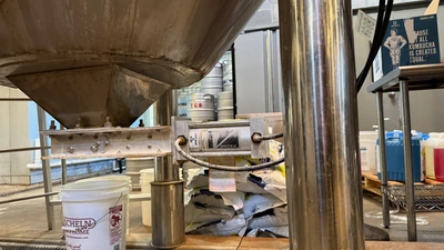 Grain Grist Case - Tank for supplying milled grain to mash tun & auger