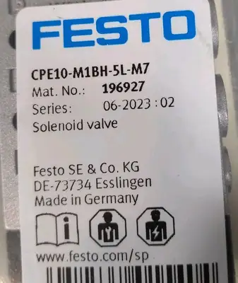 Festo CPE10-M1BH-5L-M7 Solenoid Valve Loc5C21