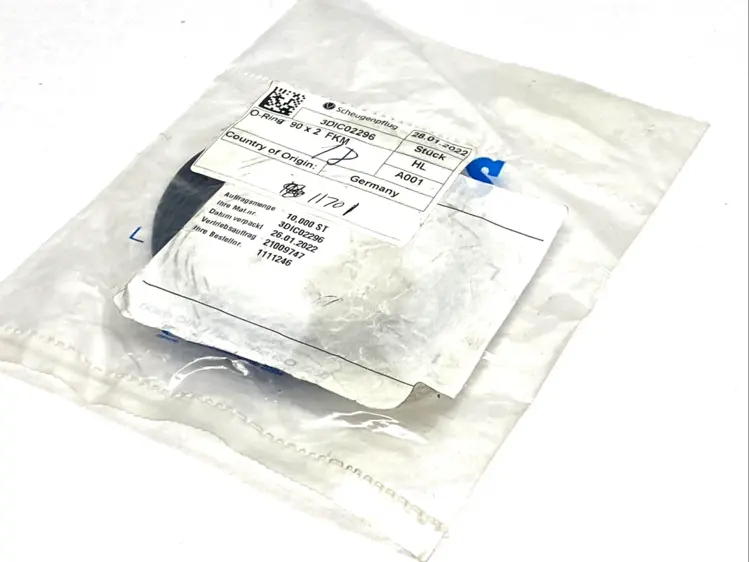 New | in-Stock SCHEUGENPFLUG O‑RING 90 X 2 FKM VITON GERMANY LOT OF 8 Seals & Gaskets | Maverick Industrial Sales #1102563