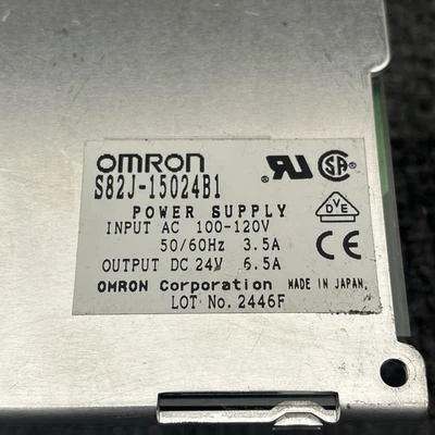 Used Omron S82J-15024B1 Single Output Power Supplies California US | Davliegogo LLC #1707660