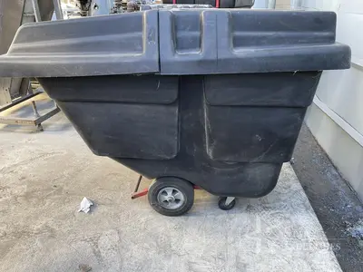 RubberMaid Black Plastic Garbage Disposal Bin