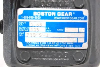 NEW BOSTON GEAR 710-5-J SPEED REDUCER 7105J