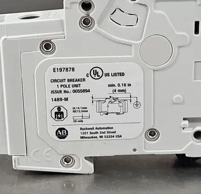 Allen Bradley 1489-M1C070 Ser D. Circuit Breaker. 4E-23