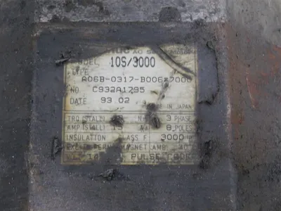 GE Fanuc A06B-0317-B006#7000 AC Servo Motor 12Nm 3000rpm 15A 145V 3Ph 8Pole Used