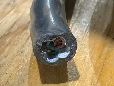 USED KAWASAN 4 WIRE POWER CABLE 10 FEET