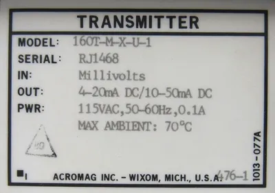 NEW ACROMAG 160T-M-X-U-1 TRANSMITTER 160TMXU1