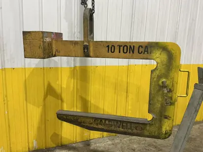 10 TON X 48" CALDWELL MODEL 82-10-48 COIL LIFT C HOOK: YOBRO #25230