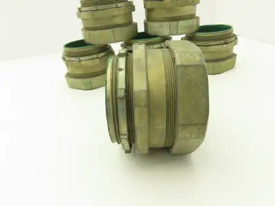 NA 3-1/2" EMT Compression Connector Insulated Throat Rigid Pipe Lot of 6