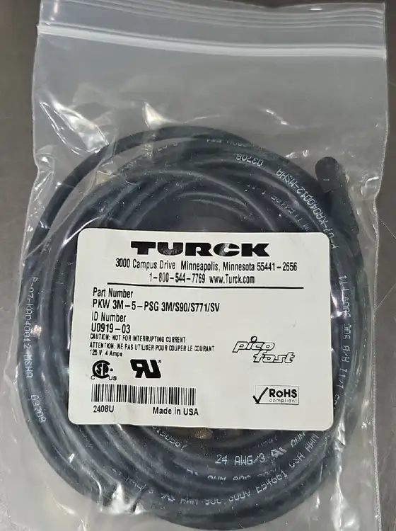 Used TURCK TURCK PKW 3M-5-PSG 3M/S90/S771/SV PLC Processors | Palmetto Automation #1154219
