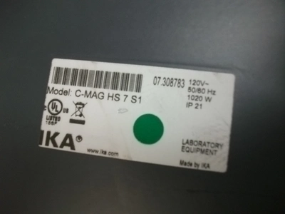Used IKA C-MAG HS 7 S1 Temperature Control and Mixing Instruments California US | Biotech Equipment Sales #1464613